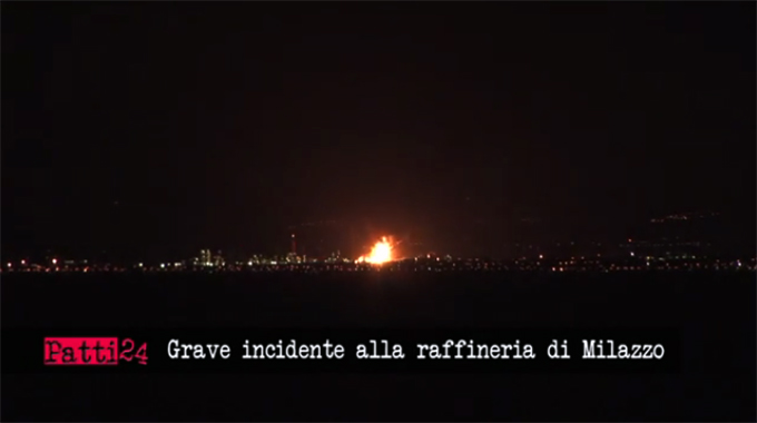 MILAZZO – Incendio raffineria Mediterranea