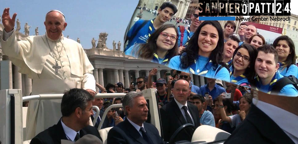 SAN PIERO PATTI –  Il gruppo AGESCI  “Padre Carmelo Apostolato” in udienza da Papa Francesco