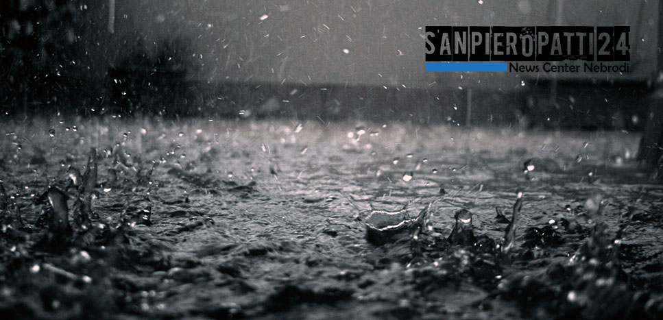 NEBRODI – Protezione Civile dirama avviso criticità rossa, attesi quantitativi molto elevati di pioggia