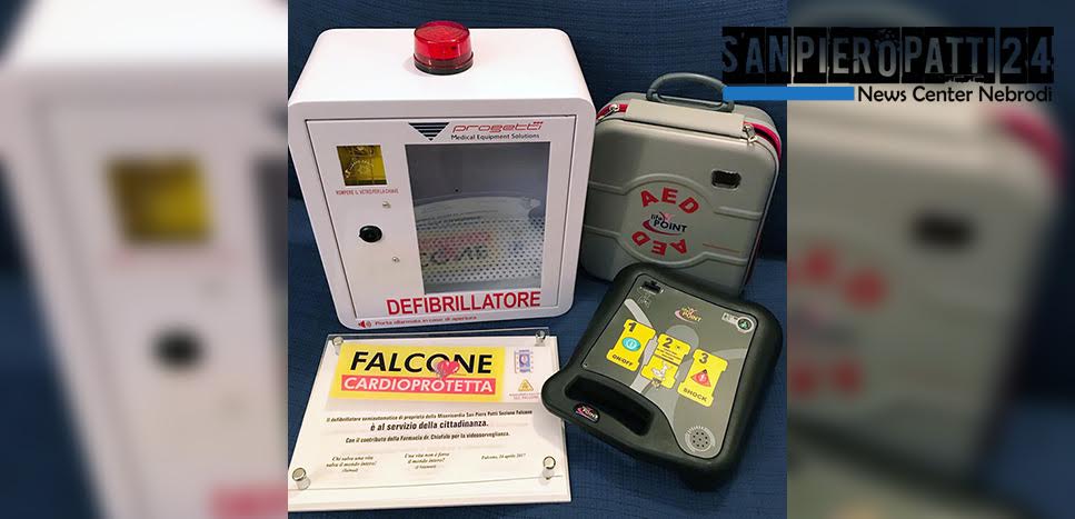 FALCONE – Domenica 23 aprile installazione del defibrillatore DAE acquistato dai volontari della Misericordia San Piero Patti sez. Falcone