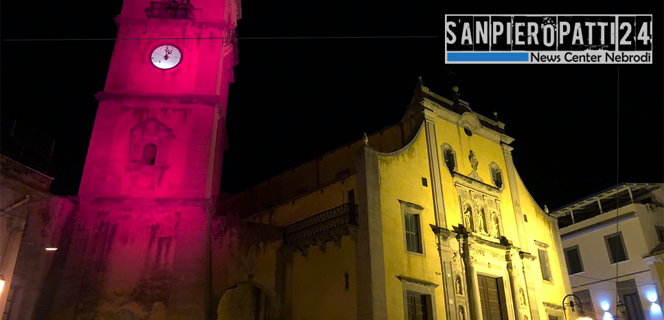SAN PIERO PATTI – Il Campanile della Chiesa di Santa Maria si colora di viola per accendere una luce sul tema delle nascite premature.