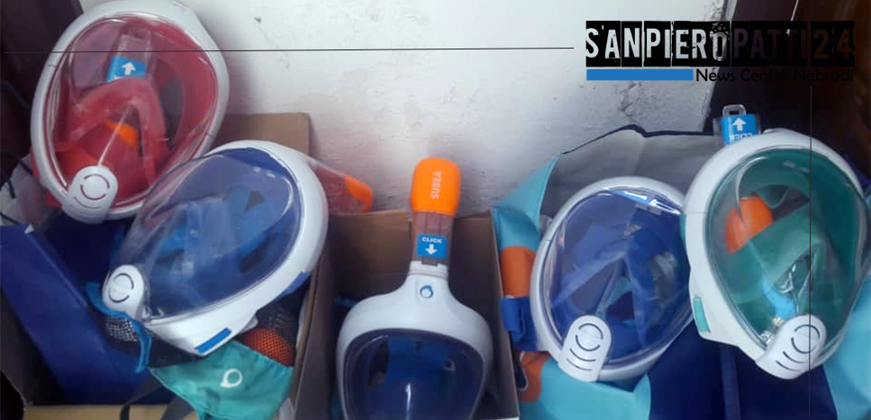 PATTI – 29 maschere snorkeling già donate al Comune per trasformarle in caschi respiratori.