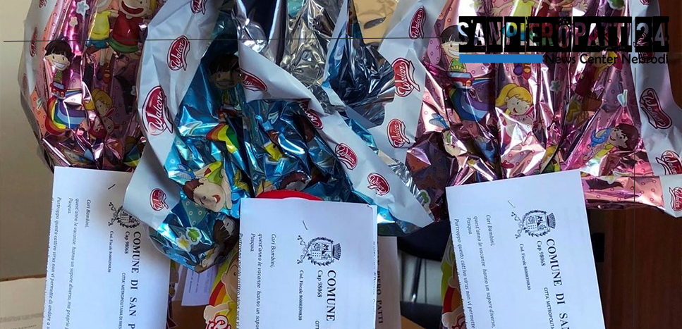 SAN PIERO PATTI – Gli auguri di Pasqua dell’Amministrazione comunale hanno il dolce sapore della solidarietà!