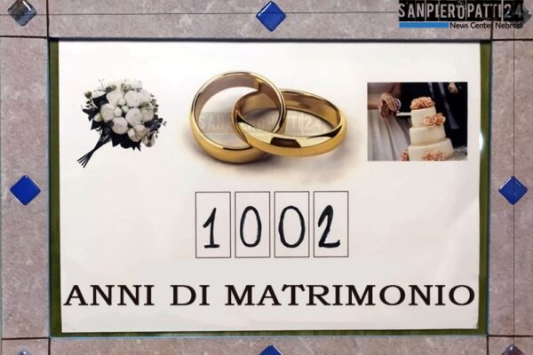 SAN PIERO PATTI – Venti coppie raggiungono il traguardo delle Nozze d’Oro.  Festeggiati 1002 anni di matrimonio.